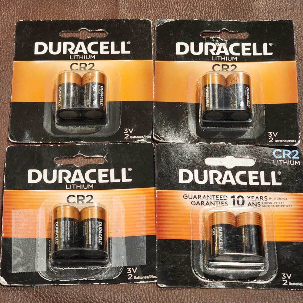 Duracell CR2 Lithium 3V Batteries 8 Count Total 4 Packs of 2 High Power Camera